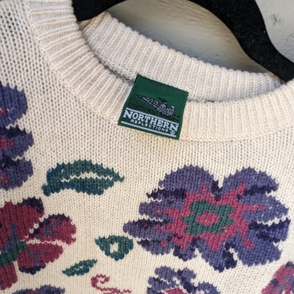 Northern Reflections Floral Knitted Sweater - Picture 2 of 2